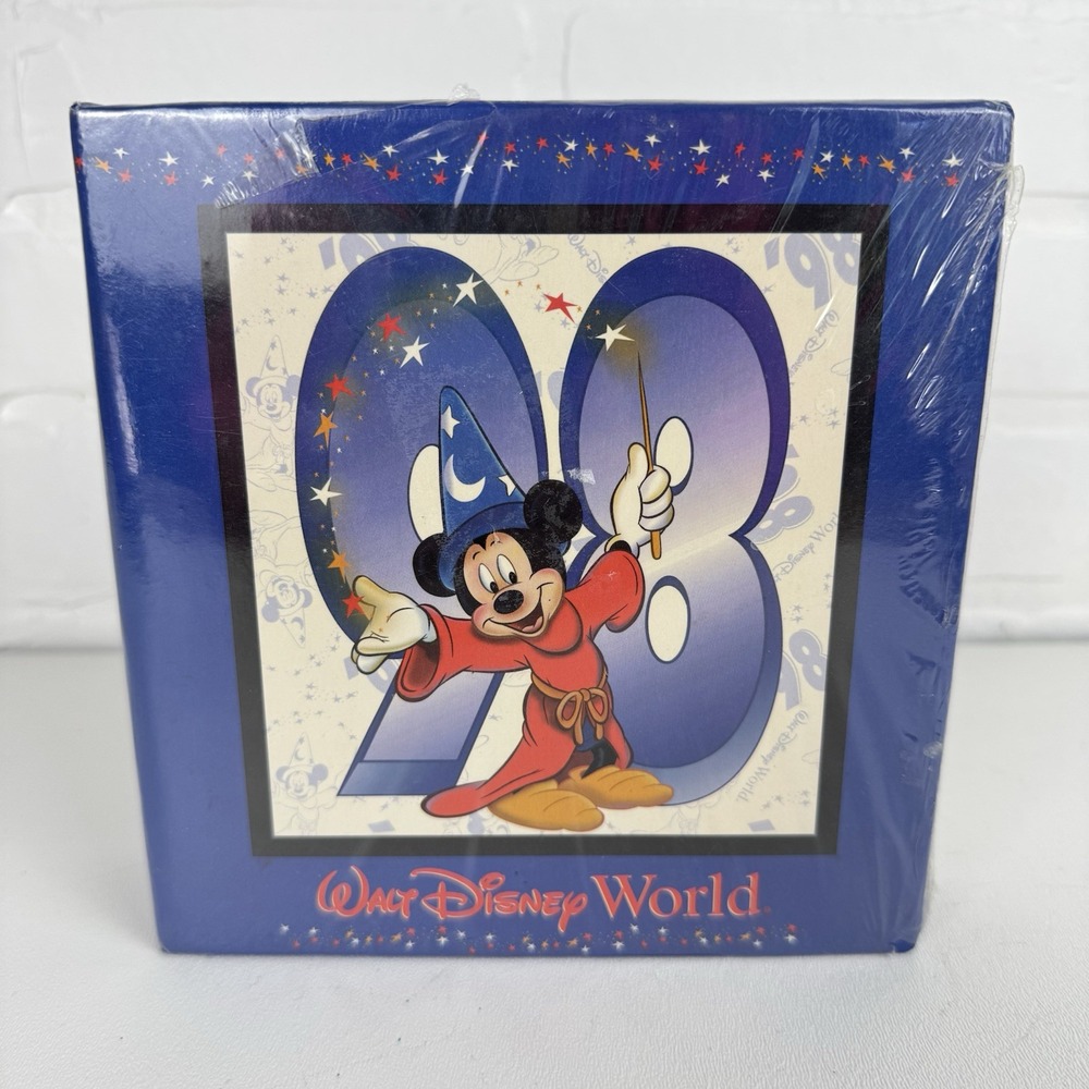 Disney World Mickey Mouse 1998 Sorcerers Photo Album 100 4x6 90s NOS Y2K Vintage